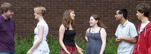 Youths talking